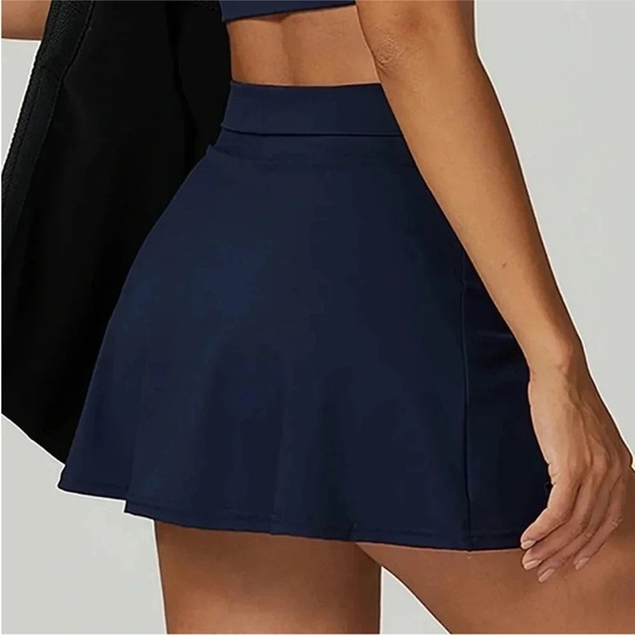Cider NWT Stylish Navy Blue Mini Skirt Skort - Picture 5 of 6